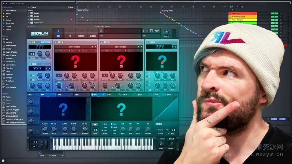[Ableton工程模板回响重拍]Virtual Riot 30 Sounddesign Puzzles (Ableton & Serum)（3Mb）