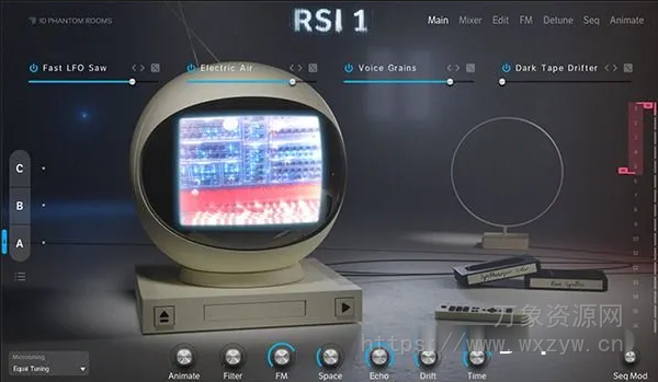 [复古合成器音源]10 Phantom Rooms RSI 1 [KONTAKT]（8.43Gb）