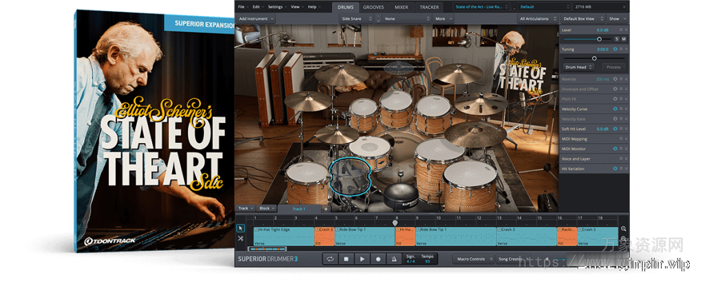 [金属摇滚EZDrummer/Superior Drummer扩展]Toontrack State of the Art SDX (SOUNDBANK)（77.79GB）