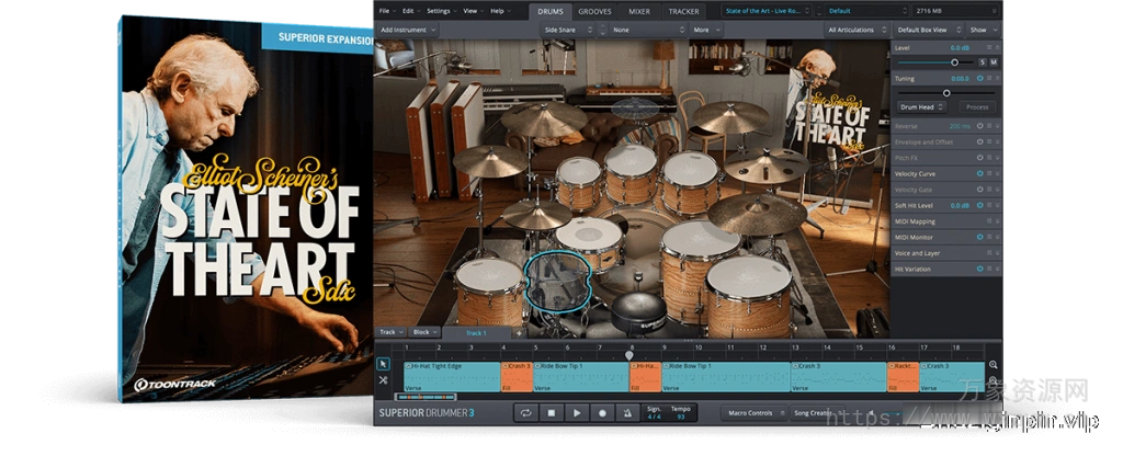 [金属摇滚EZDrummer/Superior Drummer扩展]Toontrack State of the Art SDX (SOUNDBANK)（77.79GB）
