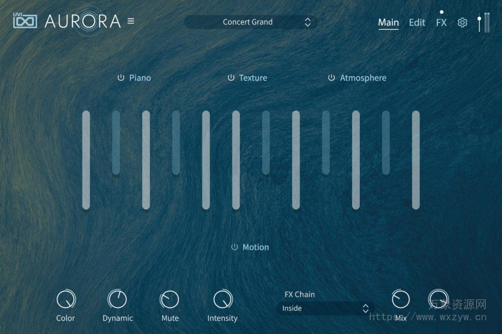 [现代钢琴Falcon/Workstation扩展]UVI Aurora Textured Piano（4.14Gb）