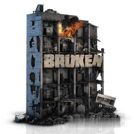 [建筑物倒塌地震毁灭音效素材]Rock The Speakerbox Broken [WAV]（6Gb）