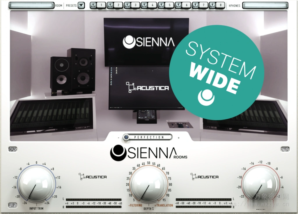 [AA插件顶级声学环境模拟工具]Acustica Audio Sienna (System Wide Only) v1.0.0 [WiN, MacOSX]（6Mb）