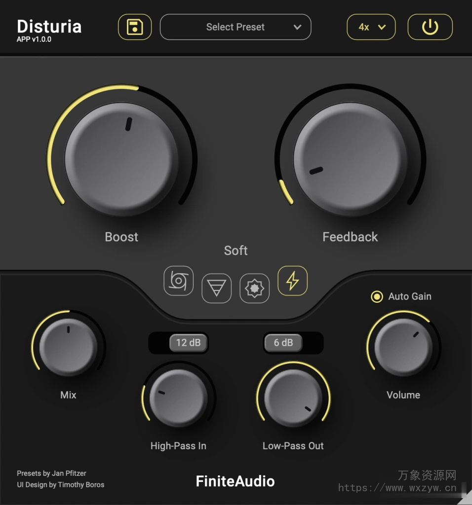 [尖端失真插件]FiniteAudio Disturia v1.0.0-BUBBiX [WiN]（4.45MB）