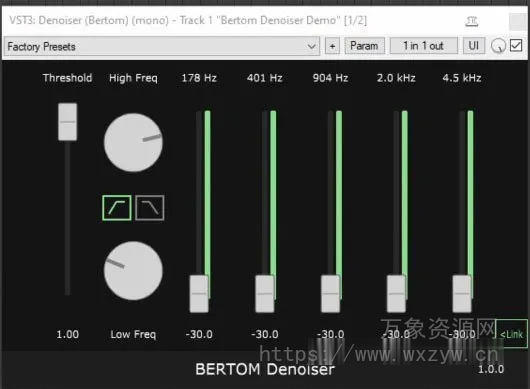 [自动化零延迟降噪插件]Bertom Audio Denoiser Pro v3.0.3 [WiN]（3Mb）