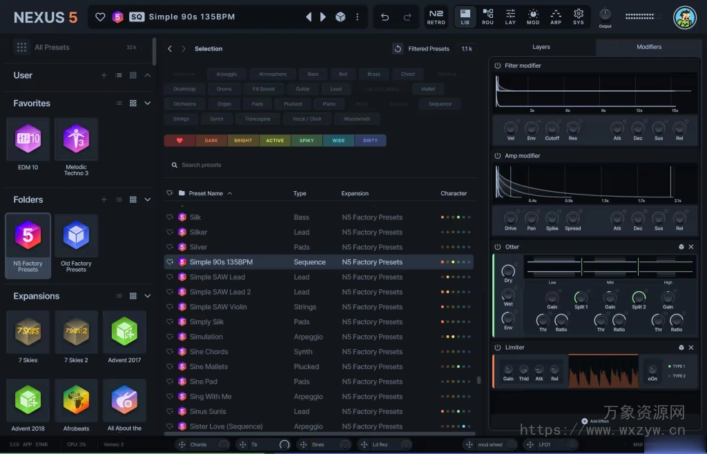 [1100 多个Nexus 5全新原厂音色库]reFX Nexus 5 Factory Content Library（11.4GB）