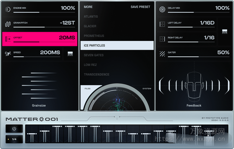 [粒状延迟FX音序器]Prototype Audio Matter v1.0.0 [WiN]（11.1MB）