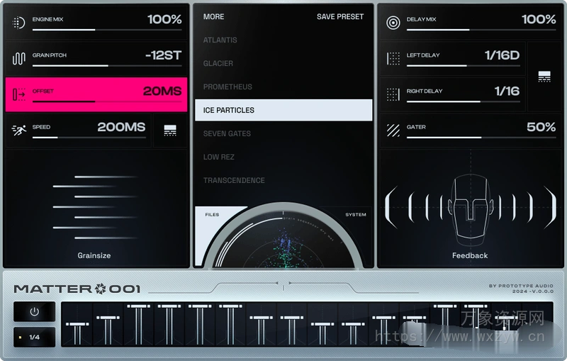 [粒状延迟FX音序器]Prototype Audio Matter v1.0.0 [WiN]（11.1MB）