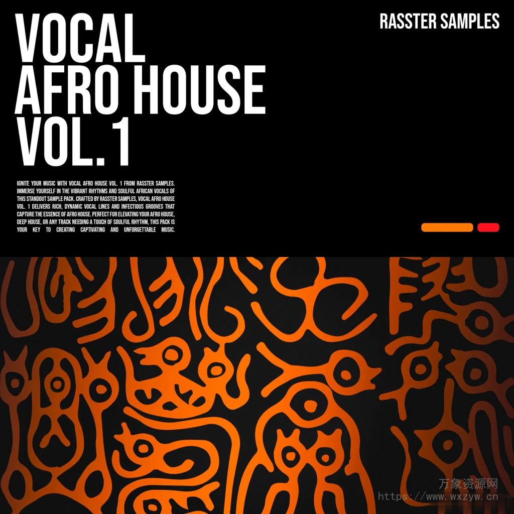 [非洲打击乐人声采样]Rasster Samples Vocal Afro House Vol.1 [WAV]（475 MB）