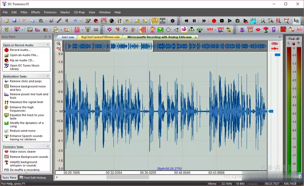 [降噪修复增益工具]Diamond Cut Forensics10 Audio Laboratory v11.04 [WiN]（86Mb）