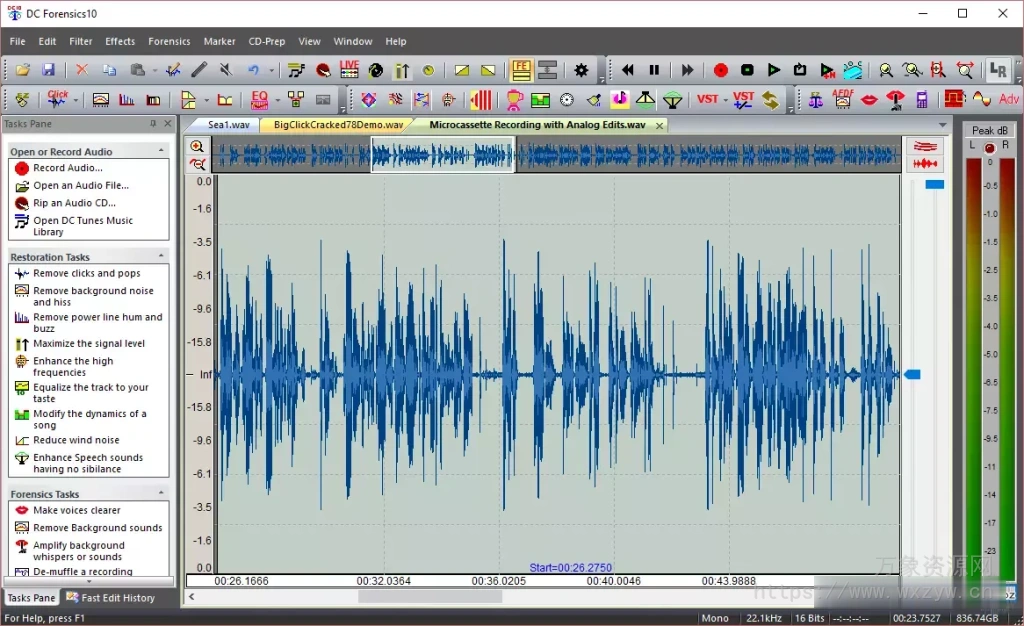 [降噪修复增益工具]Diamond Cut Forensics10 Audio Laboratory v11.04 [WiN]（86Mb）