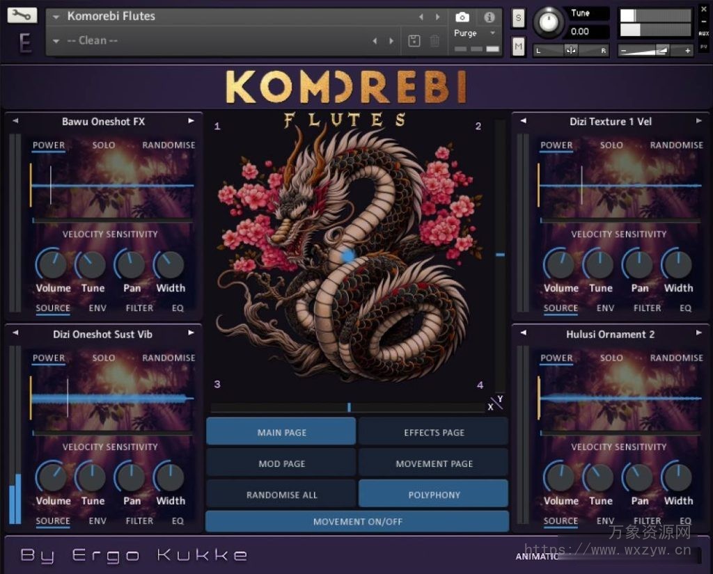 [电子风格冥想音乐综合乐器音源]Loot Audio Ergo Kukke Komorebi Flutes [KONTAKT]（9.66Gb）
