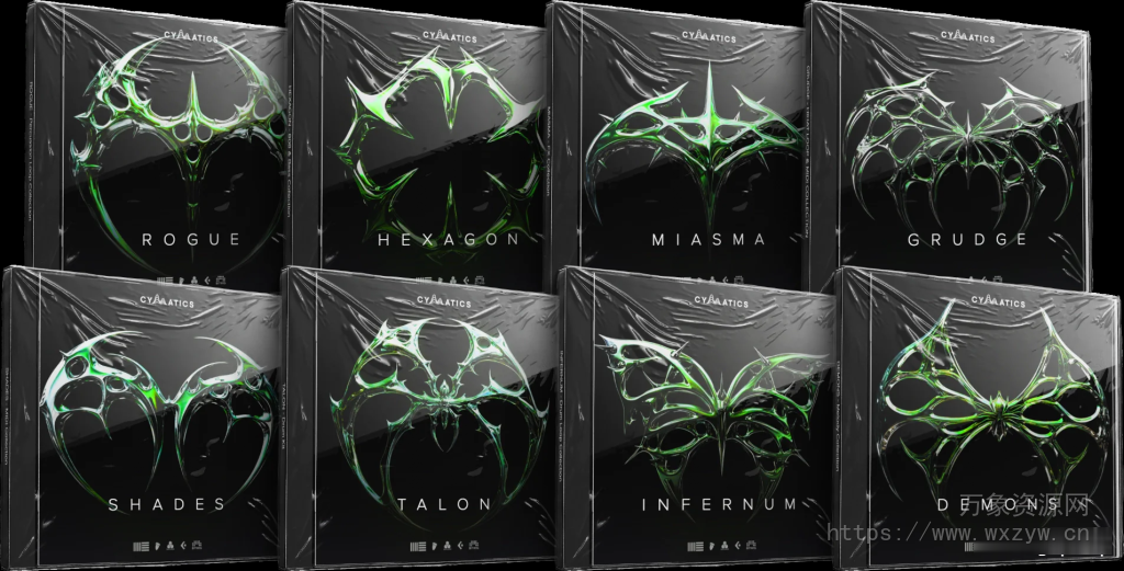 [Trap陷阱重磅样本合集]Cymatics TRAP DEMONS [WAV, MiDi]（1.61GB）