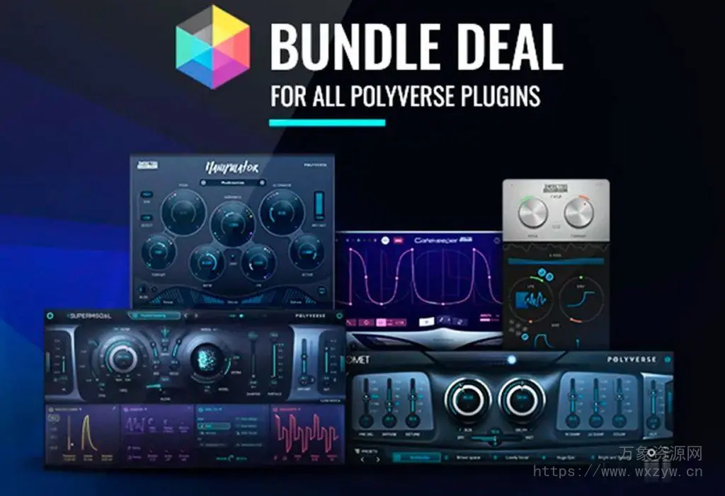 [音频创作尖端工具合集]Polyverse Music Bundle Deal 2024.11-V.R [WiN, MacOSX]（54MB+488MB）