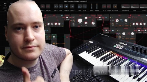 [多网格音效声音编曲音乐制作Bitwig教程]Udemy Making Music In Bitwig: Sound Design In The Grid TUTORiAL（2.88GB）