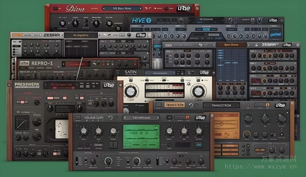 [综合效果器合成器套装]Uhe Everything Bundle 2022 R2R [WiN, MacOSX, LiNUX]（481.4MB+79.5MB+1.05GB）