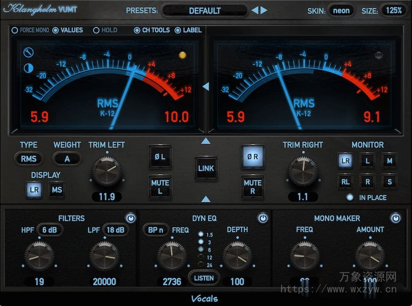 [音频计量插件]Klanghelm VUMT Deluxe v2.6.0/v2.5.2 [WiN, MacOSX]（29.78MB+74.04MB）