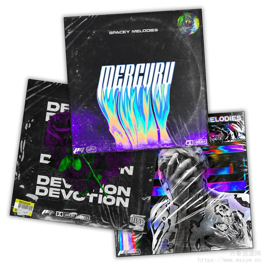 [氛围嘻哈陷阱RnB采样]ProducerGrind FADED Sample Bundle [WAV]（2.73Gb）