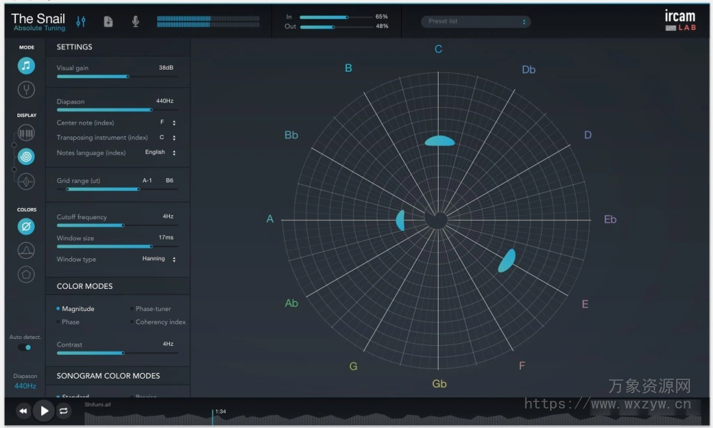 [调性分析工具]Ircam Lab The Snail v1.4.2 [WiN]（7.5Mb）