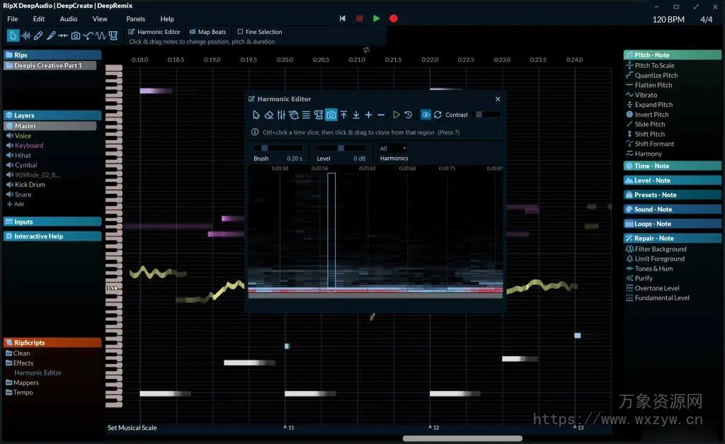 [最强AI音频分离软件]Hit’n’Mix RipX DeepAudio v6.4.1 Update PATCHER [WiN]（1.32GB+）