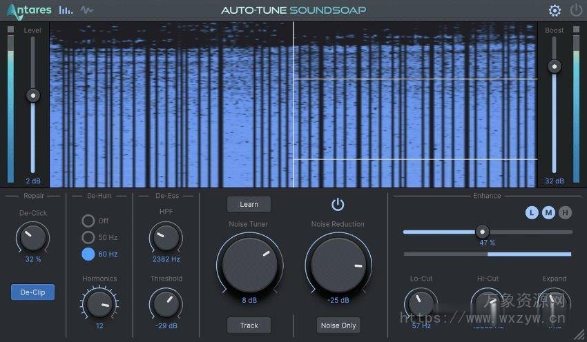 [一键修复人声插件]Antares Auto-Tune SoundSoap v6.0.0 [WIN]（13.2MB）