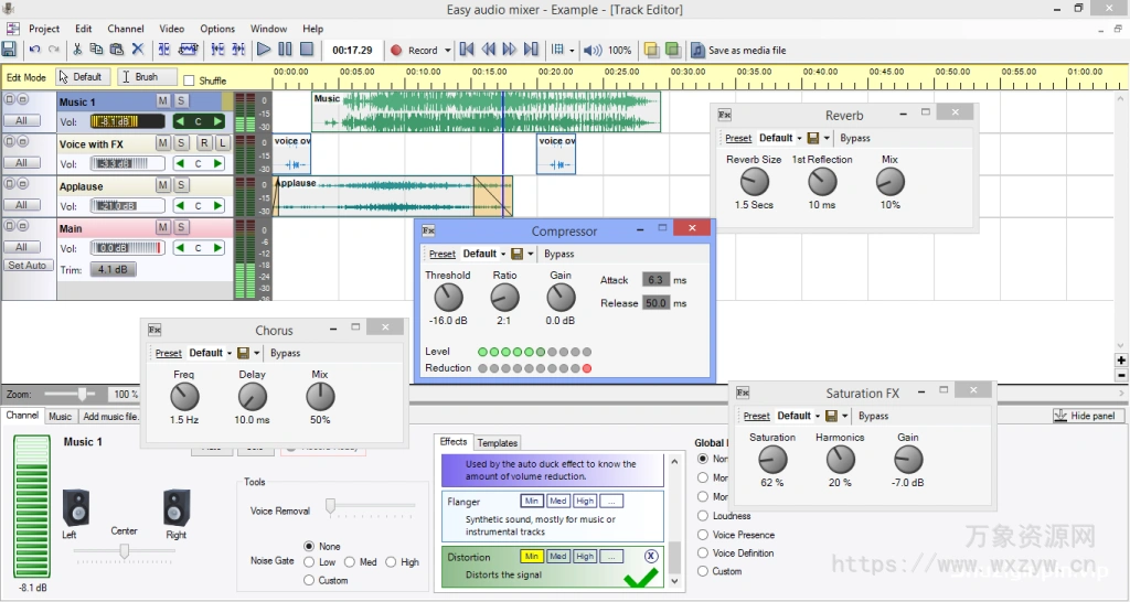 [多轨编辑器]G.F. Software Easy Audio Mixer v2.4.2 [WiN]（39MB）