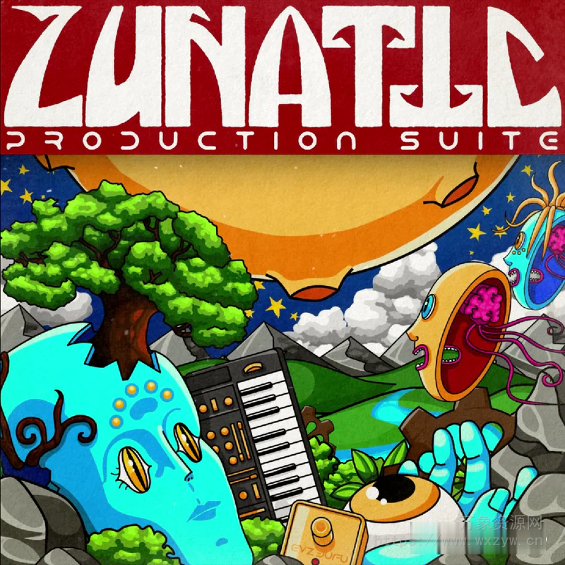 [嘻哈说唱素材Analog Lab预置Portal预置]The Producer Crate EVZ LUNATIC (Production Suite) [WAV, MiDi]（1.76Gb）