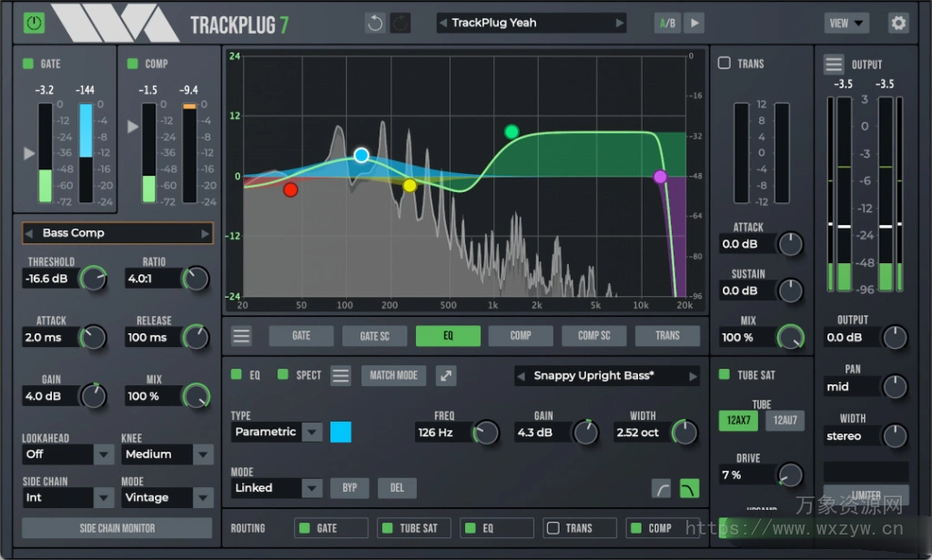 [综合多功能效果器插件]Wave Arts TrackPlug 7 v7.0.6 [WiN]（112Mb）