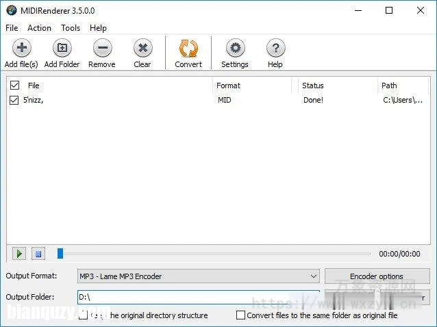 [MIDI 渲染转换软件]Abyssmedia MIDIRenderer 4.3 [WIN]（10.6MB）