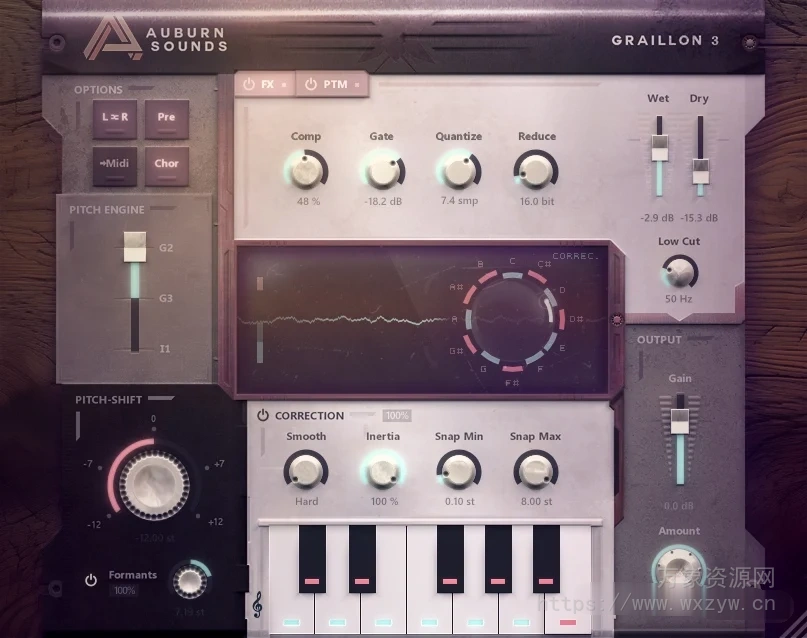 [现场人声变声器]Auburn Sounds Graillon v3.1.0 [WiN, MacOSX]（46MB）