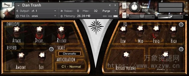 [越南古筝音源插件]Versilian Studios Dan Tranh Vietnamese Zither [KONTAKT] [WiN, MacOSX]（821Mb）
