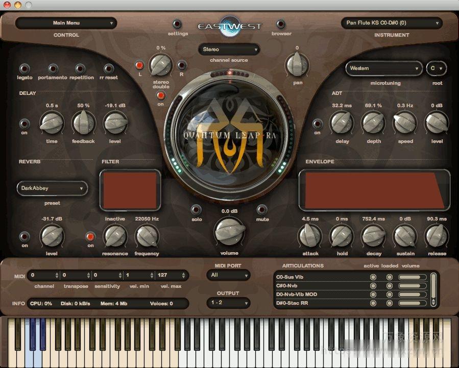 [世界民族民乐音源更新]East West Quantum Leap RA v1.0.6 Update（16Mb）