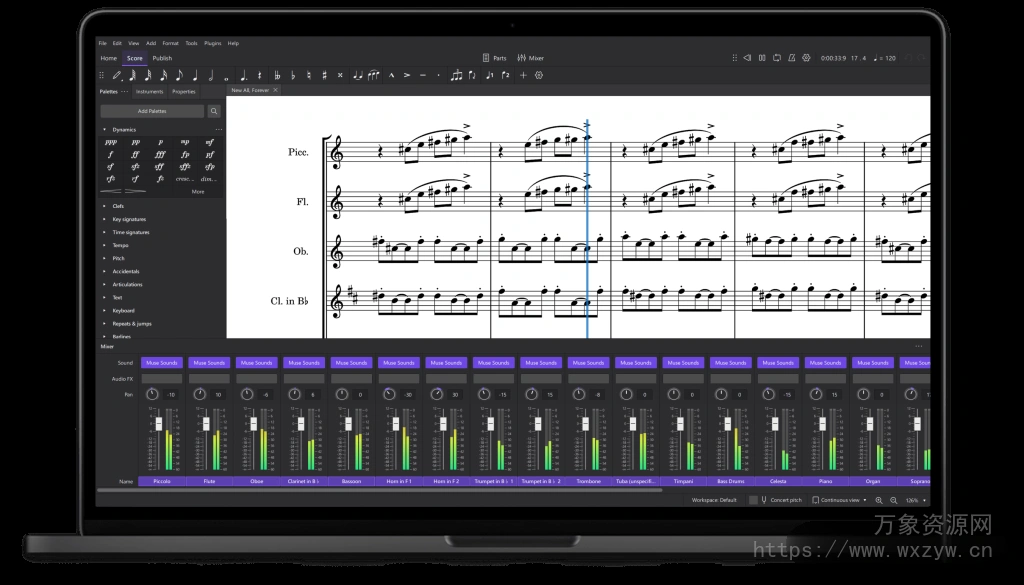 [简谱打谱软件]Musescore v4.4.2 [WiN, MacOSX, LiNUX]（793MB）