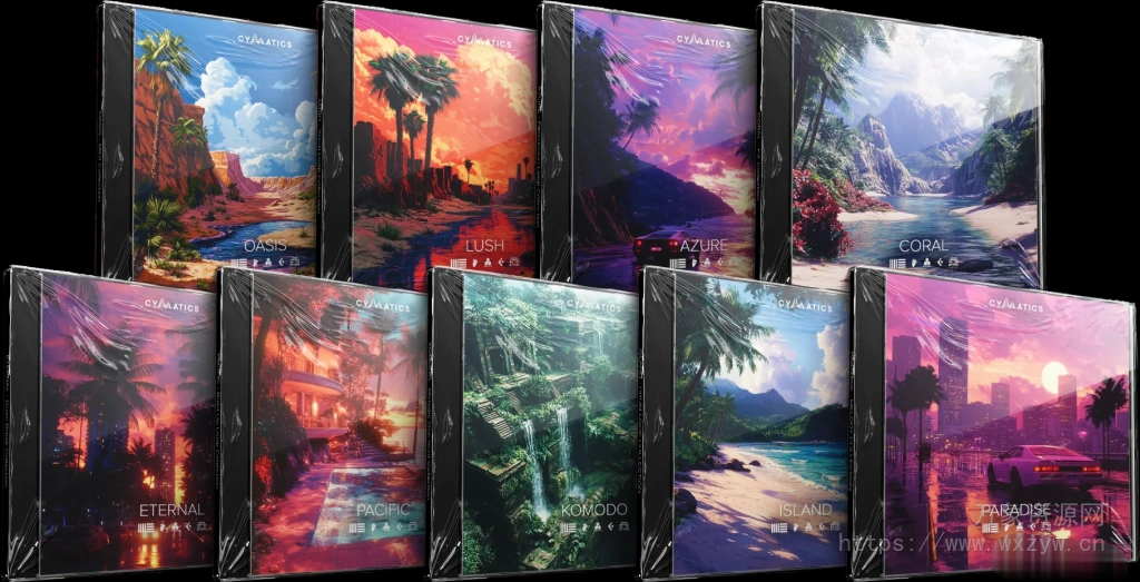 [鼓打贝斯素材]Cymatics PARADISE LAUNCH EDITION [WAV, MiDi]（2.14Gb）