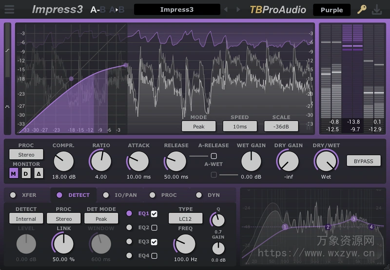 [宽带立体声压缩器]TBProAudio Impress v3.3.1/v3.2.3 [WiN, MacOSX]（10MB+14MB）