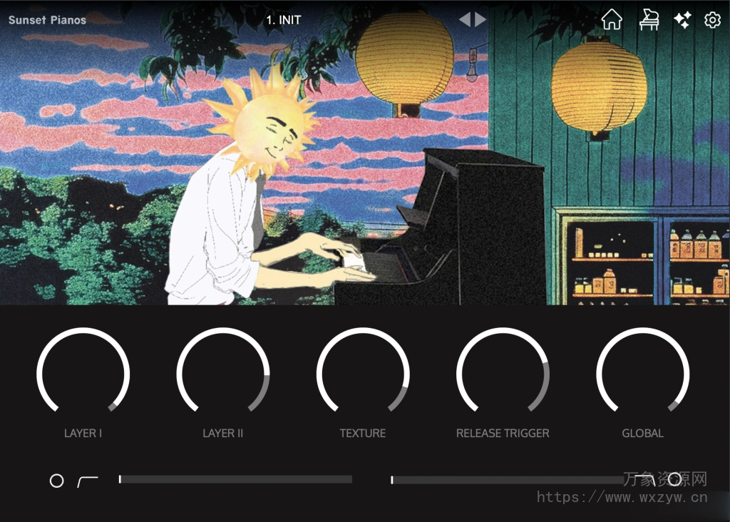 [创意多功能钢琴虚拟乐器插件]Clark Audio Sunset Pianos v1.0.0 [WiN, MacOSX]（558MB+490MB）