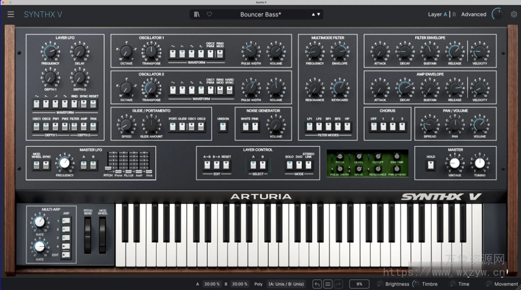 [合成器插件]Arturia Synthx V v1.0.0 [WiN, MacOSX]（212.8MB+447.02MB）