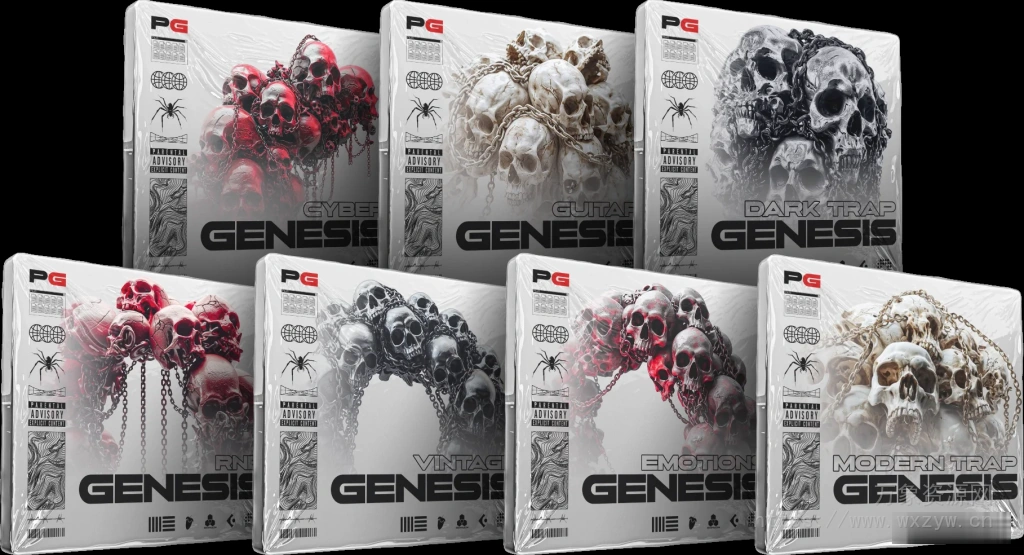 [7个全新旋律合集]ProducerGrind Trap Genesis [WAV]（7.96GB）