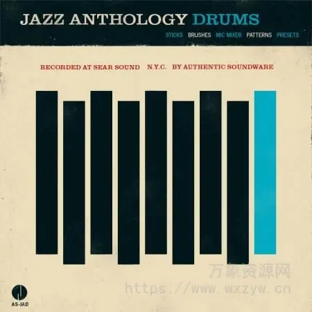 [经典爵士鼓音源]Authentic Soundware Jazz Anthology Drums [KONTAKT]（6.15Gb）