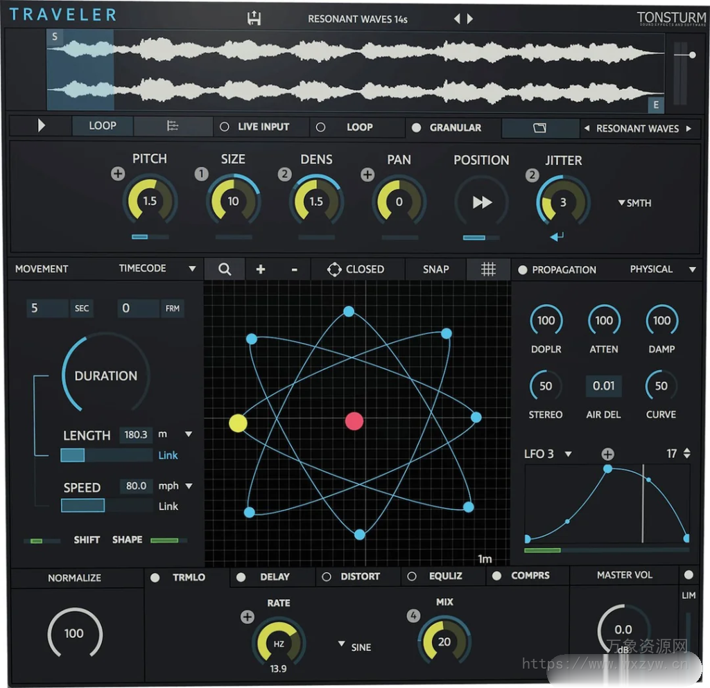 [多普勒效应声学插件]TONSTURM TRAVELER v1.1.3-R2R [WiN]（242.2MB）