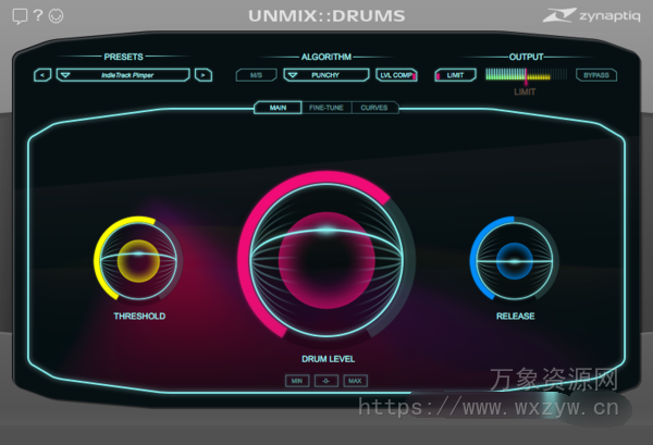 [鼓效果器插件]Zynaptiq UNMIX DRUMS v1.3.0 [WiN]（25MB）