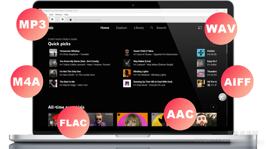 [音频转换器工具]Ondesoft YouTube Music Converter v1.2.5 [WiN]（193Mb）