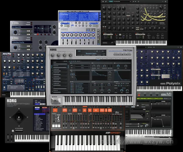 [18个虚拟键盘合成乐器合集]KORG Plugins Collection v2024.10 R2R [WiN, MacOSX]（8GB）