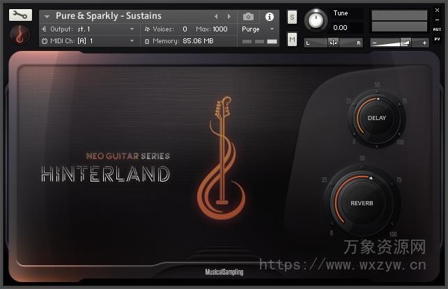 [指弹电吉他音源]Musical Sampling Neo Guitar Series Hinterland v1.1.0 [KONTAKT]（2.5Gb）