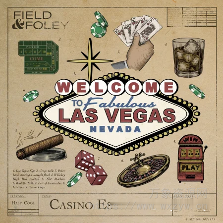 [赌场综合音效FX采样]Field and Foley Casino Essentials [WAV]（110.39MB）