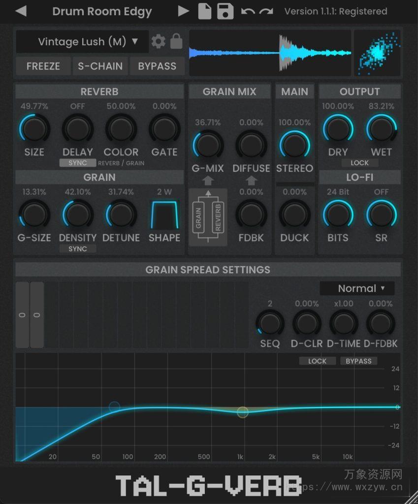[AI智能混响插件]Togu Audio Line TAL-G-Verb v1.2.6 [WiN, MacOSX]（7.4MB+26.4MB）