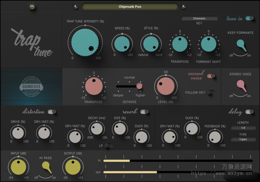 [人声自动音调校正插件]Soundevice Digital TrapTune v1.8 [WiN]（45Mb）