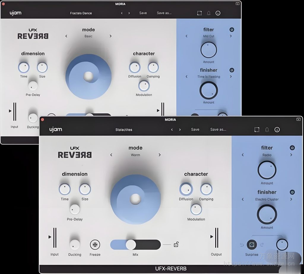 [高端多重效果算法混响]UJAM UFX Reverb v1.2.0 [WiN, MacOSX]（59.7MB+273.5MB）