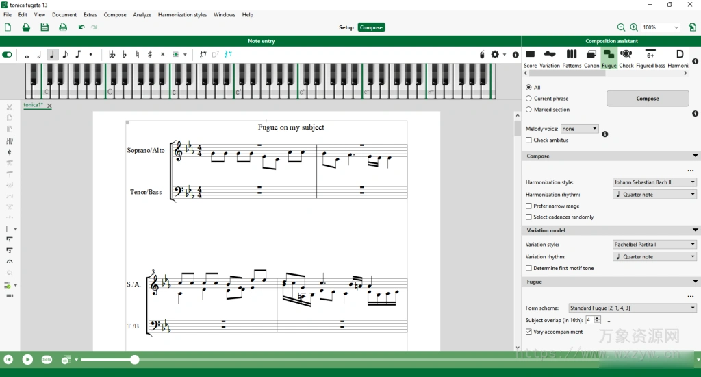 [作曲打谱工具]Capella Software Tonica Fugata v15.0.2 [WiN]（117Mb）
