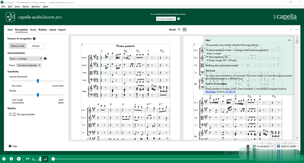 [音频转乐谱扒谱软件]Capella Audio2score Pro v4.0.1 [WiN]（373Mb）